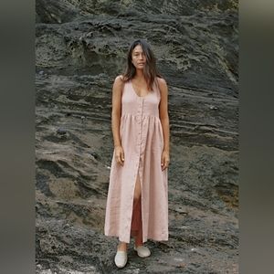 Ozma of CA Billie Large linen flowy dress